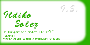 ildiko solcz business card